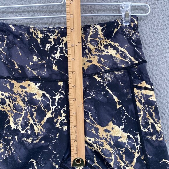 Constantly Varied Gear Leggings Womens Extra Small Black Gold Marble Capri CVG - Picture 7 of 11